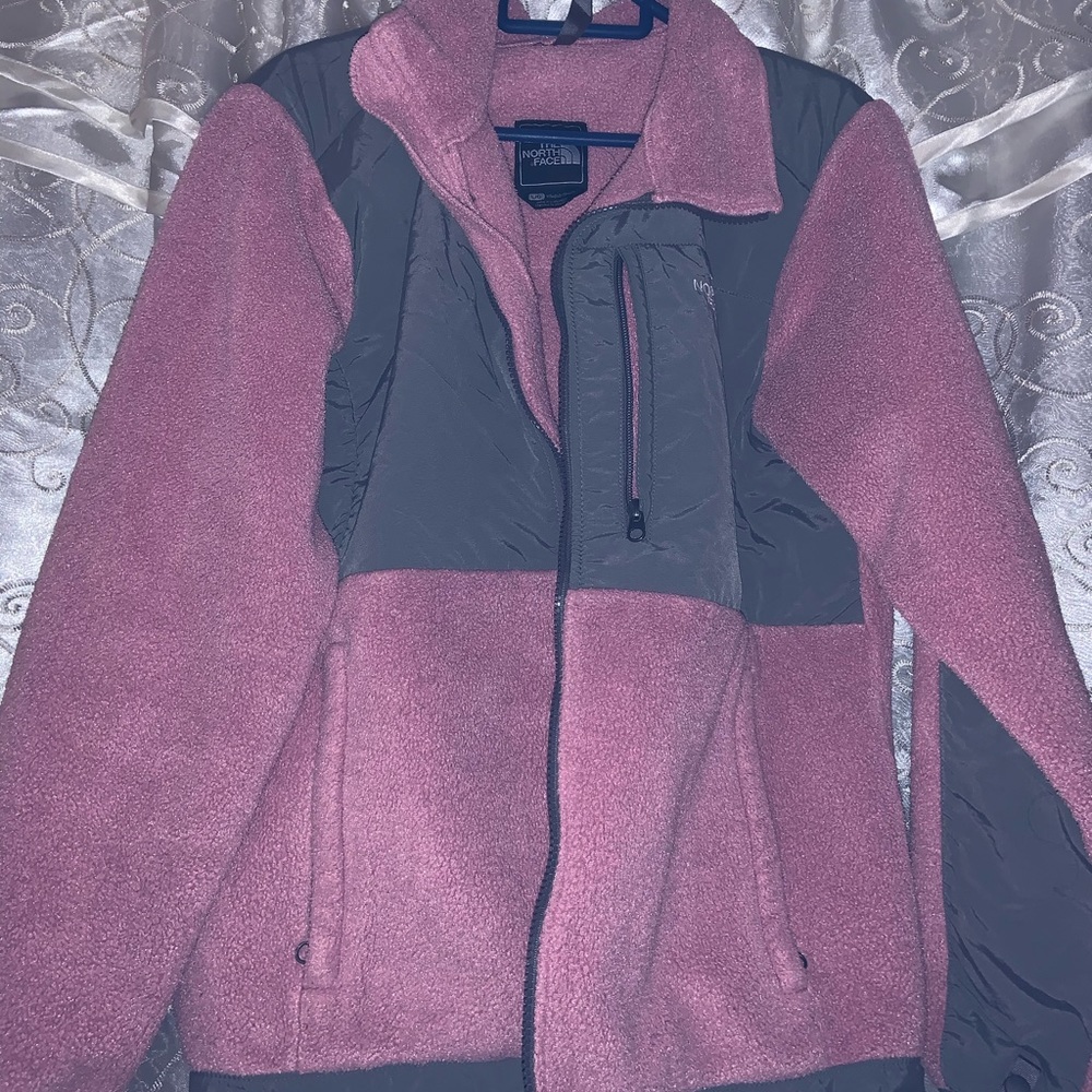 Pink north face jacket